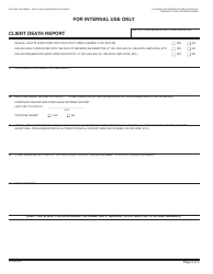Form LIC9186 Client Death Report - California, Page 3