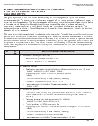 Document preview: Form LIC9198 Modified Comprehensive Visit Licensee Self-assessment Staff Qualifications/Records Module Child Care Centers - California