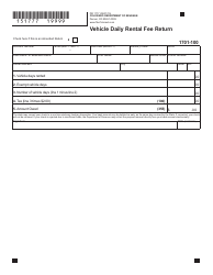 Form DR1777 Vehicle Daily Rental Fee Return - Colorado, Page 2