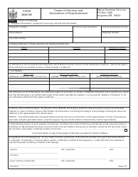 Form 2848-ME Power of Attorney and Declaration of Representative - Maine