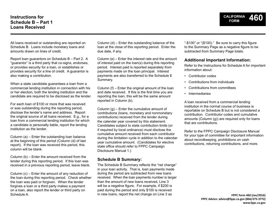 FPPC Form 460 Recipient Committee Campaign Statement - California, Page 13