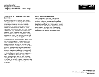 FPPC Form 460 Recipient Committee Campaign Statement - California, Page 6