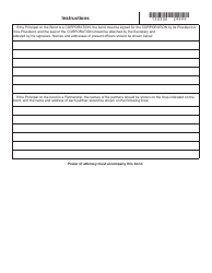 Form DR0300 Colorado Mileage and Fuel Tax Bond - Colorado, Page 2