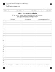 Form IFTA-2 Additional Decal Request Form - Rhode Island, Page 2