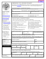 Document preview: Form 75.45.02.FO Emergency Pay Advance Request - Oregon