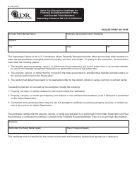 Document preview: Form R-1046 Sales Tax Exemption Certificate for Federally Recognized Indian Tribes and Enrolled Tribal Members - Supremacy Clause of the U.S. Constitution - Louisiana
