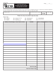 Document preview: Form R-5433 Fuel Floor Stock Tax - Schedule of Fuel in Storage - No Inspection Fee Paid - Louisiana