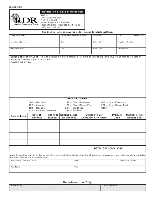 Form R-5434  Printable Pdf