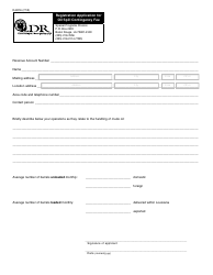 Document preview: Form R-9016 Registration Application for Oil Spill Contingency Fee - Louisiana