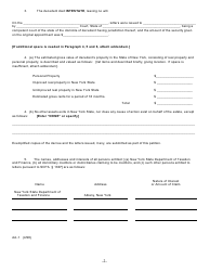Form AA-1 Petition for Ancillary Letters of Administration Scpa Article 16 - New York, Page 2
