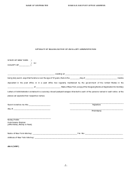 Form AA-1 Petition for Ancillary Letters of Administration Scpa Article 16 - New York, Page 8