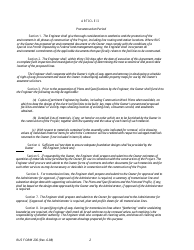 Form 236 Engineering Service Contract - Electric System Design and Construction, Page 2