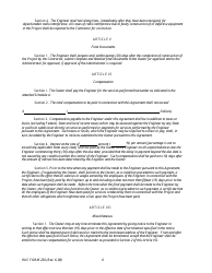 Form 236 Engineering Service Contract - Electric System Design and Construction, Page 6