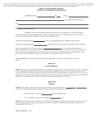 Document preview: Form 835 Preloan Engineering Service Contract Telephone System Design