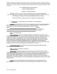 RUS Form 390 Software License Agreement