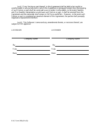 RUS Form 390 Software License Agreement, Page 5
