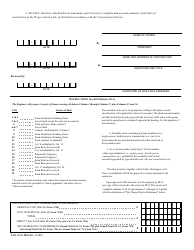 RUS Form 724 Final Inventory - Telephone Construction Contract, Page 2