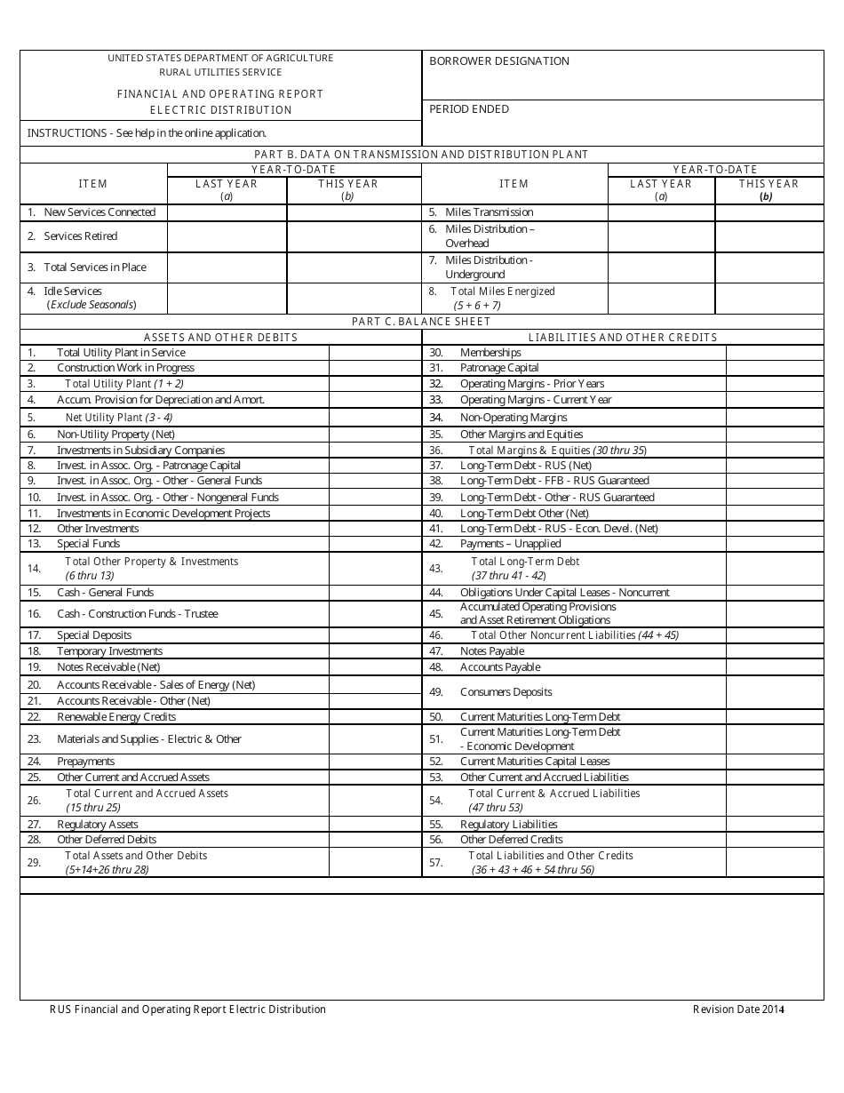 Financial and Operating Report - Electric Distribution - Fill Out, Sign ...