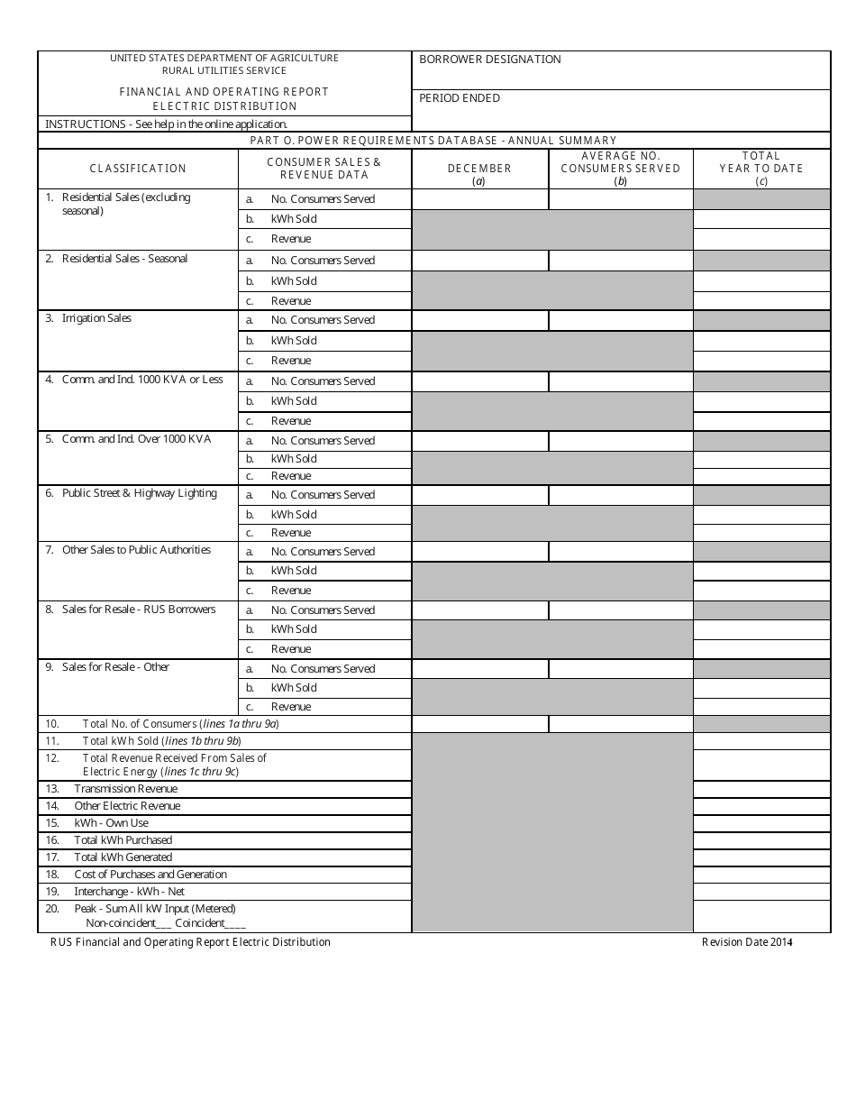 Financial and Operating Report - Electric Distribution, Page 7