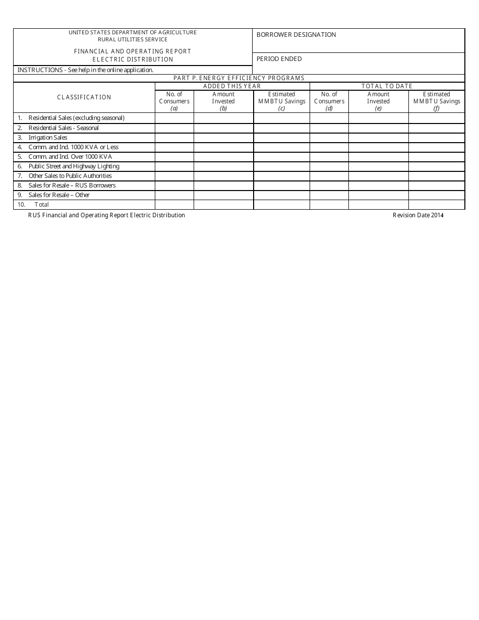 Financial and Operating Report - Electric Distribution - Fill Out, Sign ...