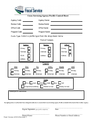 Cross-servicing Agency Profile Form