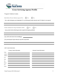 Cross-servicing Agency Profile Form, Page 10
