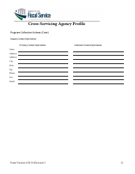Cross-servicing Agency Profile Form, Page 13