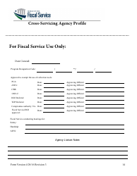 Cross-servicing Agency Profile Form, Page 15