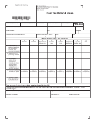 Form DR7118 Fuel Tax Refund Claim - Colorado, Page 3