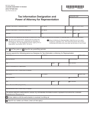 Form DR0145 Tax Information Designation and Power of Attorney for Representation - Colorado