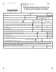 Form DR0448 Colorado Monthly Report of Excise Tax for Winery-Direct Shipper Permittees - Colorado, Page 2