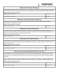 Form DR1083 Information With Respect to a Conveyance of a Colorado Real Property Interest - Colorado, Page 2
