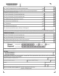 Form DR0020EX Amended Colorado Oil Shale Facility Severance Tax Return - Colorado, Page 2