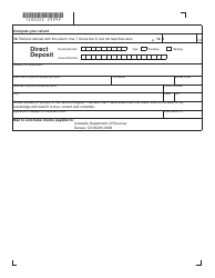 Form DR0022X Amended Colorado Molybdenum Ore Severance Tax Return - Colorado, Page 2
