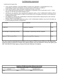 Position &amp; Personnel Data Base (Ppdb) Security Access Request and Confidentiality Agreement Form - Oregon, Page 2