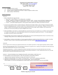 Form SFMS ACH-1 Direct Deposit Authorization Form - Oregon, Page 2