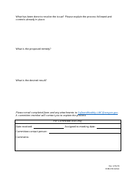 Issue Statement Form - New Business - Oregon, Page 2