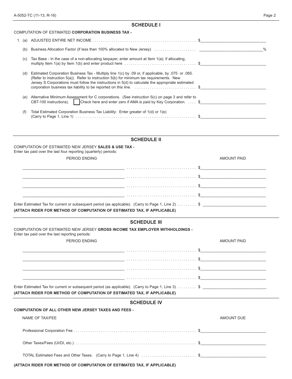 form-a-5052-tc-download-fillable-pdf-or-fill-online-estimated-summary