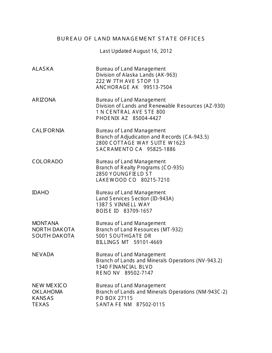 Land Description - Public Land States, Page 7