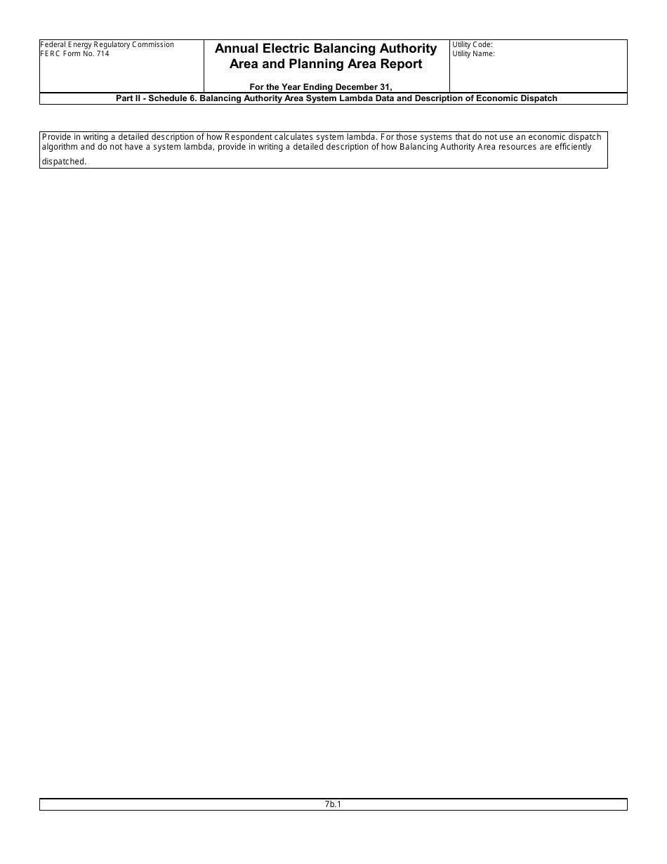 FERC Form 714 Annual Electric Balancing Authority Area and Planning Area Report, Page 18