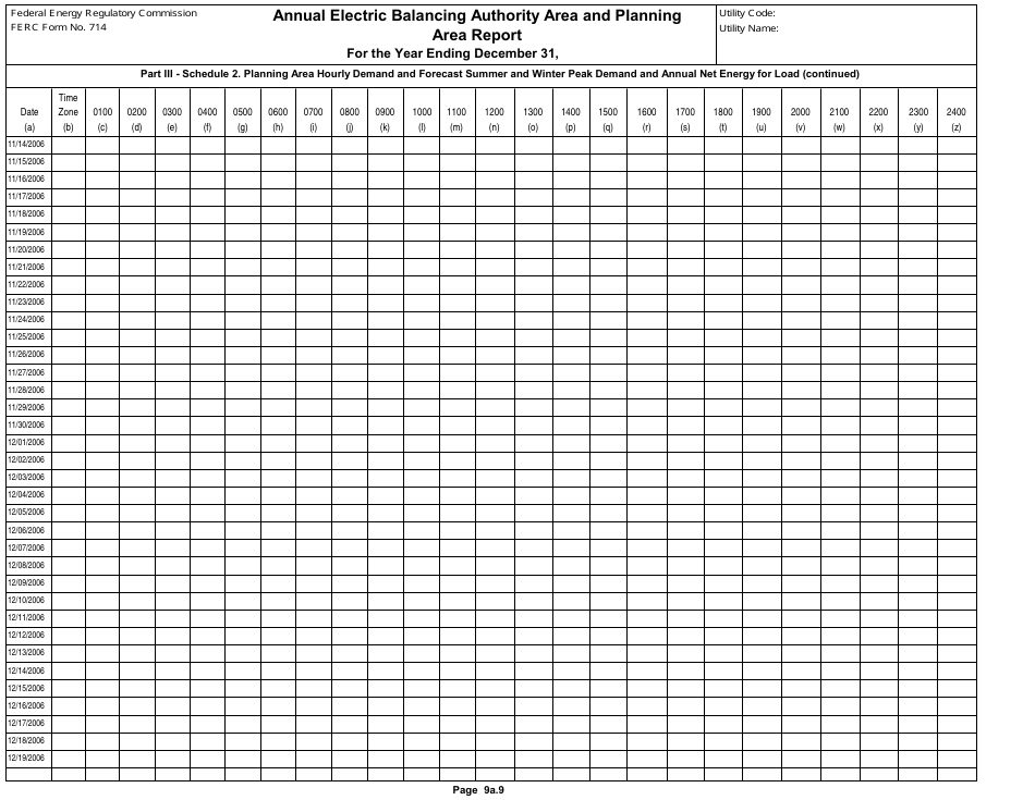 FERC Form 714 Annual Electric Balancing Authority Area and Planning Area Report, Page 29