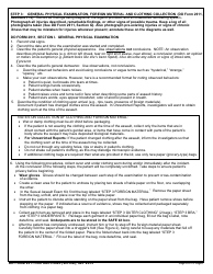 Instructions for DD Form 2911 DoD Sexual Assault Forensic Examination (Safe) Report - Victim, Page 6