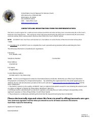 Form E-1 Cm/Ecf Efiling Registration Form for Representatives, Page 2