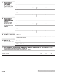 Form CF51-01 Articles of Incorporation for-Profit Corporation - Kansas, Page 3
