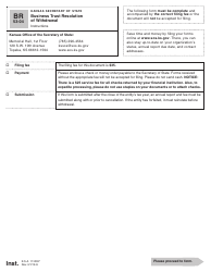 Document preview: Form BR53-04 Business Trust Resolution of Withdrawal - Kansas