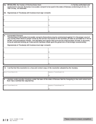 Form FBT51-08 Foreign Business Trust Application (By Resolution) - Kansas, Page 3