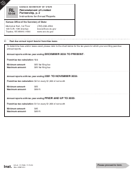 Form RL53-08 Reinstatement of Limited Partnership - Kansas, Page 2