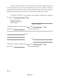 Form SR-6 Sand Removal Contract - Kansas, Page 3
