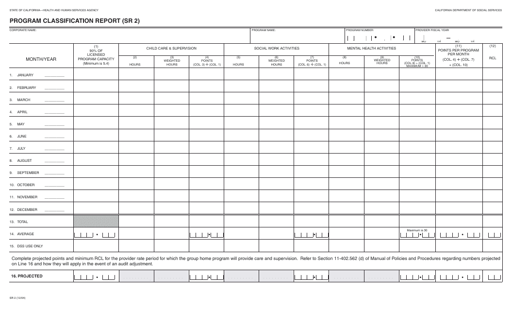 Form SR2  Printable Pdf