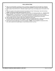 Instructions for DD Form 2911 DoD Sexual Assault Forensic Examination (Safe) Report - Suspect, Page 10